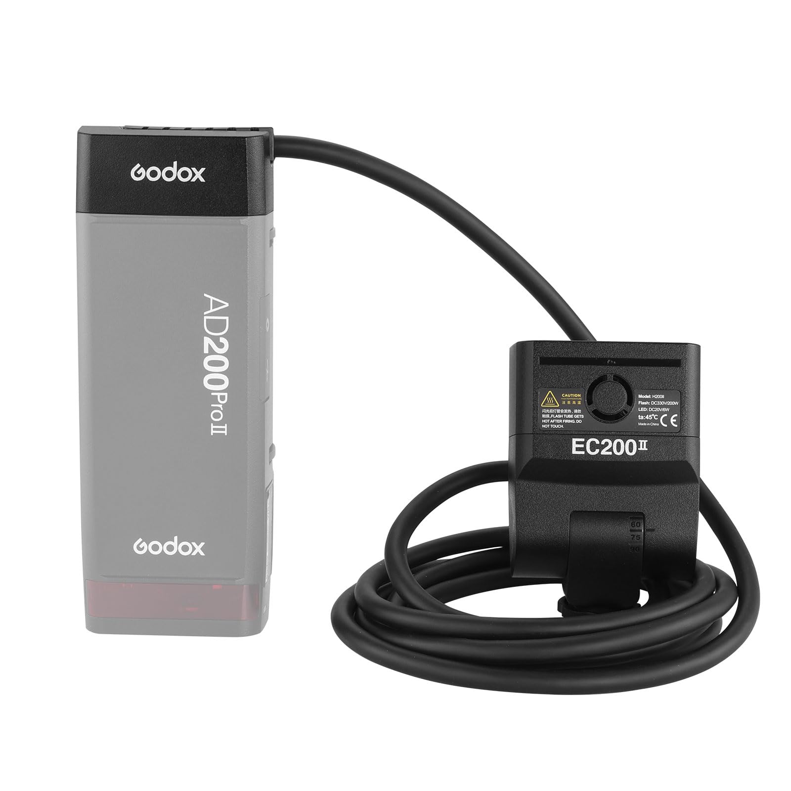 Godox AD200 + H200R + EC200 他 Amazon.com : GODOX EC200II 200W Extension Flash Head with 2M Cable